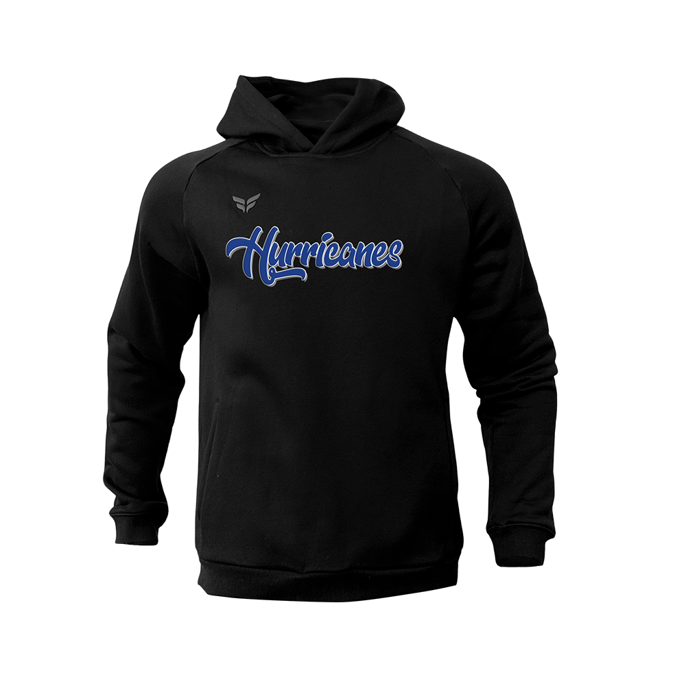 VALLEY CENTER SCRIPT HOODIE (BLACK & BLUE)