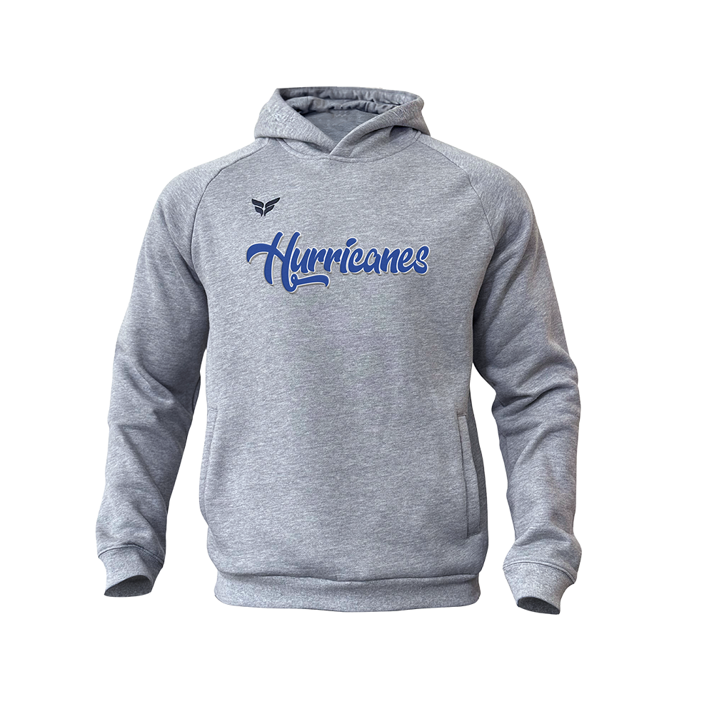 VALLEY CENTER SCRIPT HOODIE (GREY & BLUE)