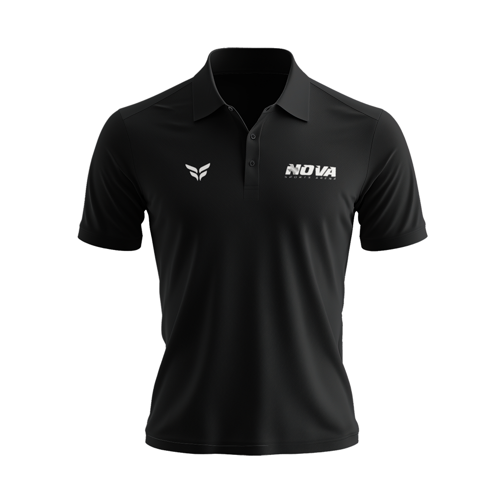 NOVA SPORTS ARENA POLO SHIRT (BLACK)