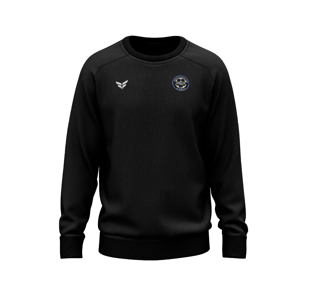 BRIGHTON COTTON-BLEND CREW (BLACK)