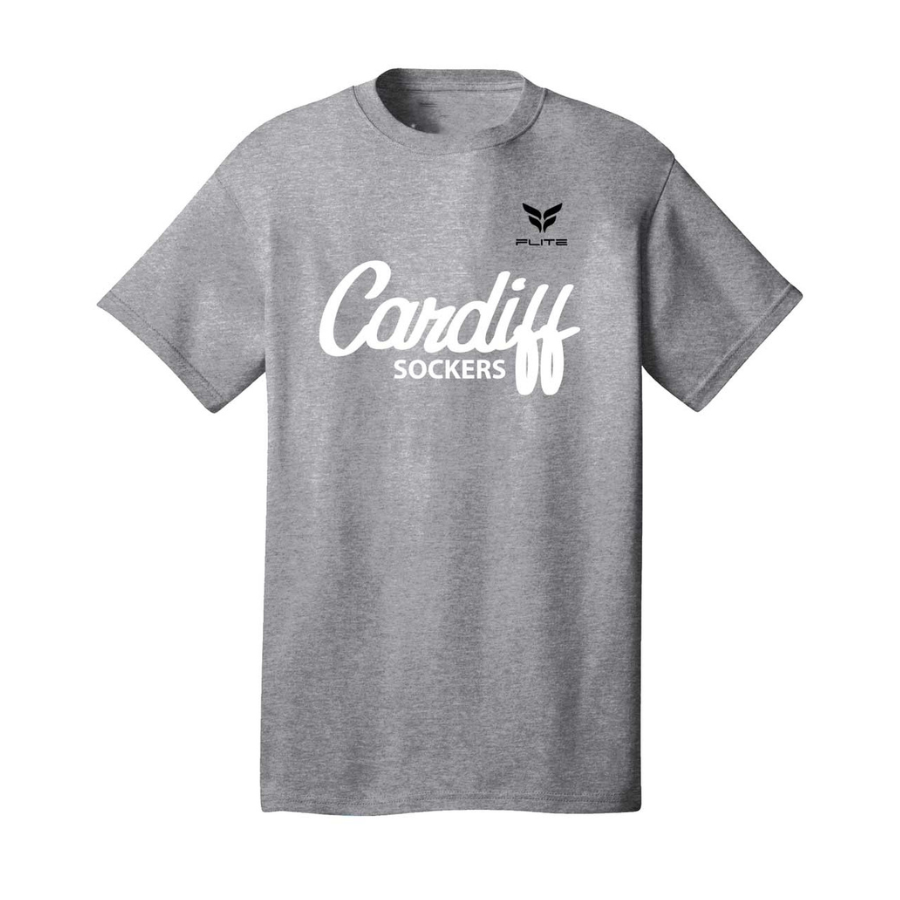 CARDIFF SCRIPT TSHIRT (GREY)