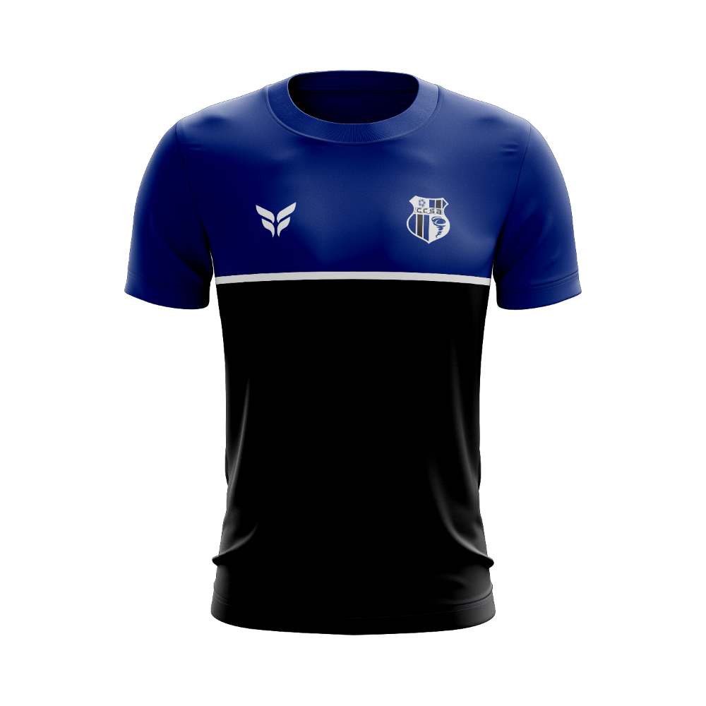 CCSA COACHES TRAINING TOP SS WITH VENTS (BLUE)