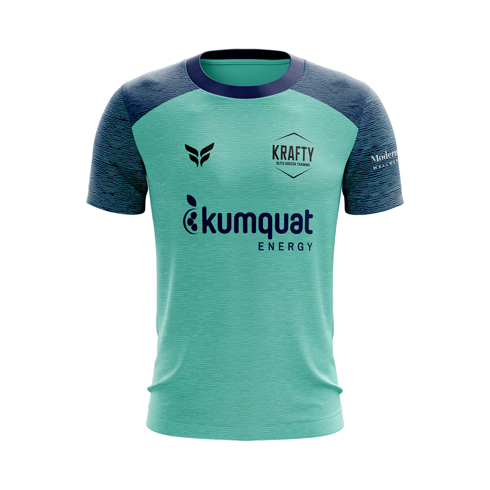 KRAFTY ELITE TRAINING TOP SS TEAL Flite Sports krafty-elite-training-top-ss-teal-flite-sports