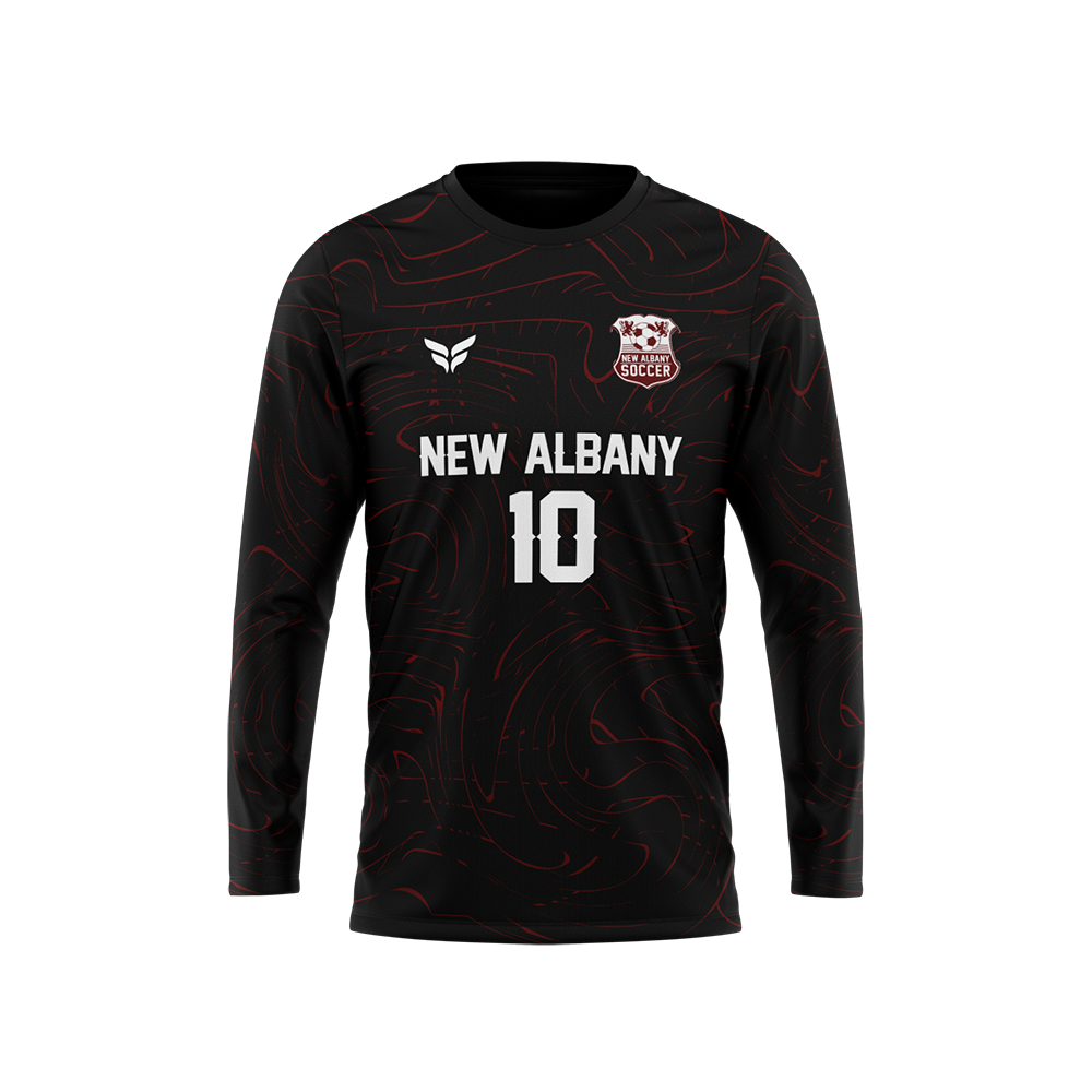 NEW ALBANY GAME JERSEY LS (BLACK)