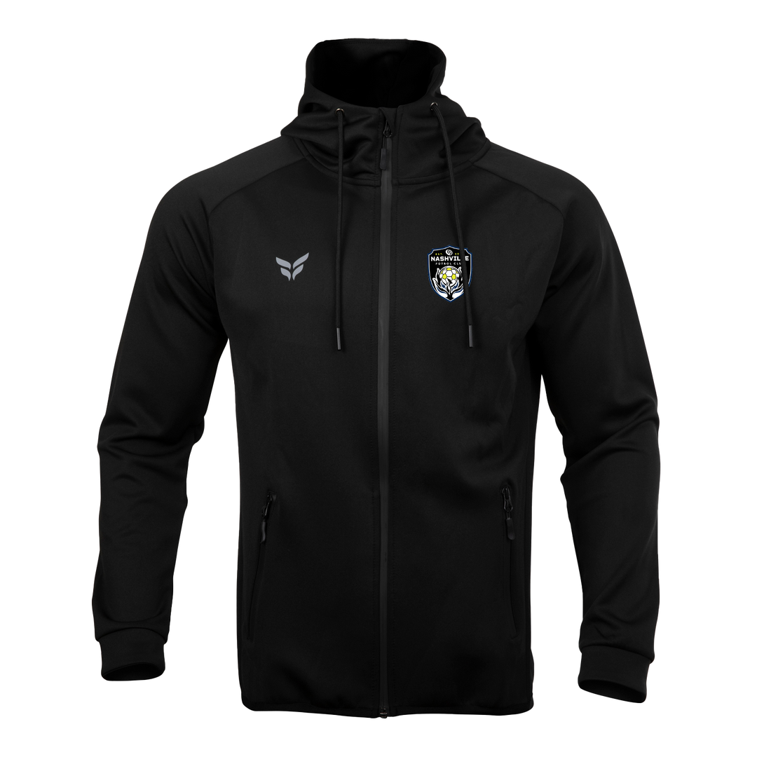 NFC FULL-ZIP HOODED SWEATSHIRT (BLACK)