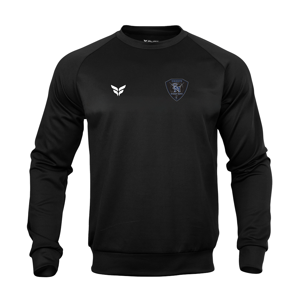 SMHS COACHES COTTON-BLEND CREW (BLACK)