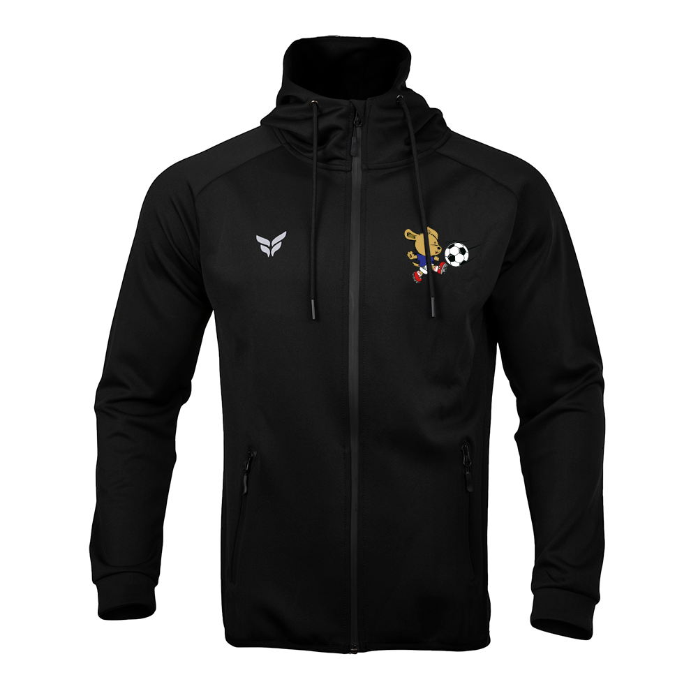 SOCCER PUPS FULL-ZIP HOODIE (BLACK)