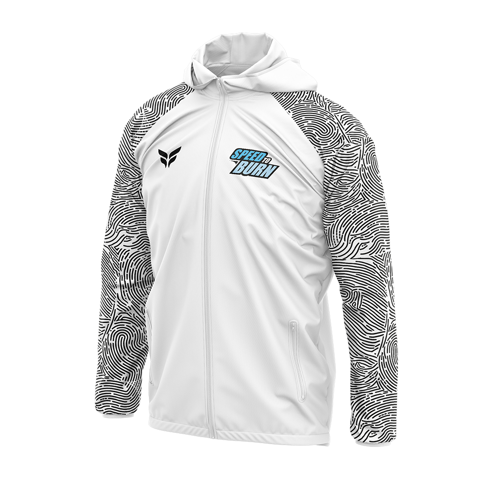 SPEED TO BURN WINDBREAKER JACKET (WHITE)
