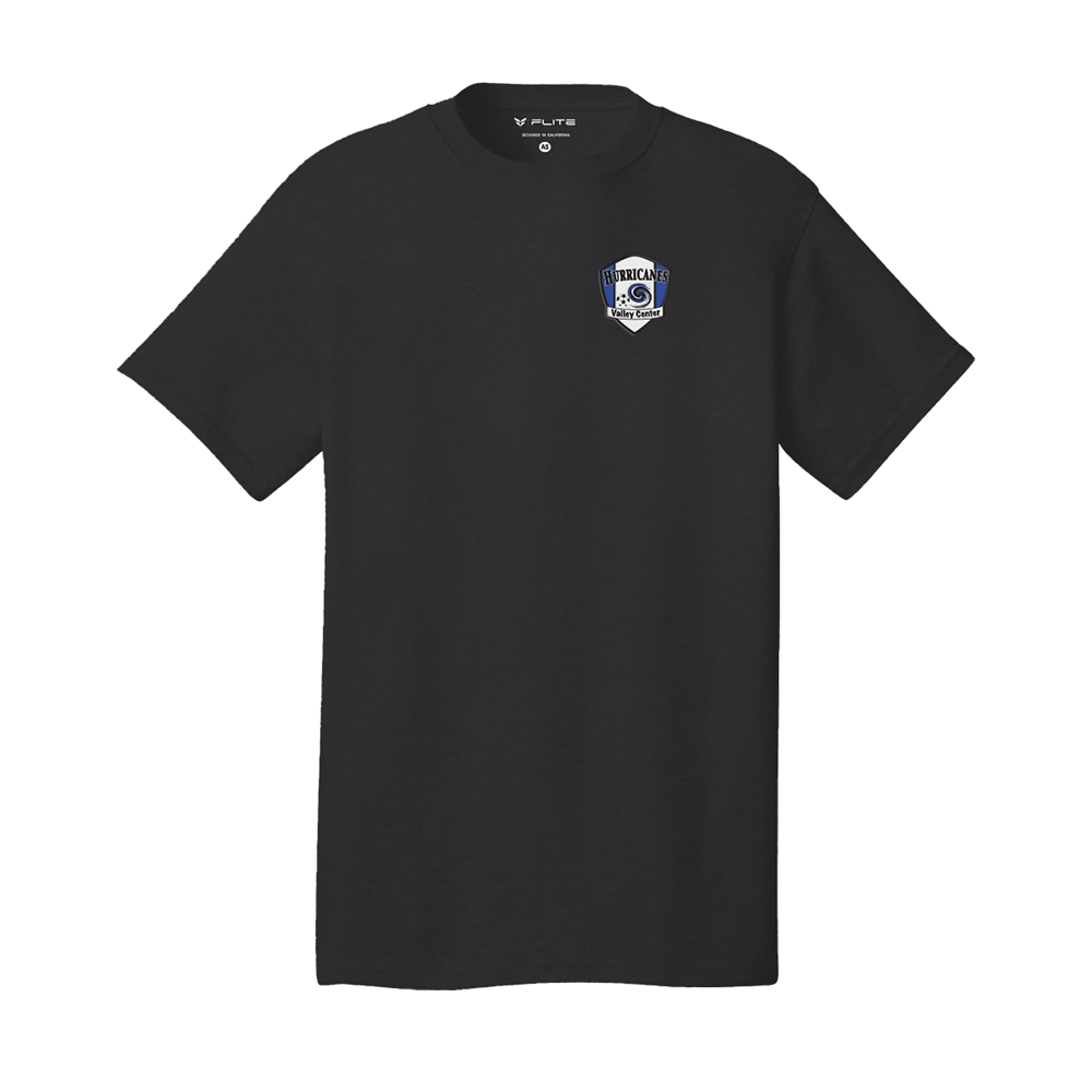 VALLEY CENTER COTTON BLEND T-SHIRT (BLACK)