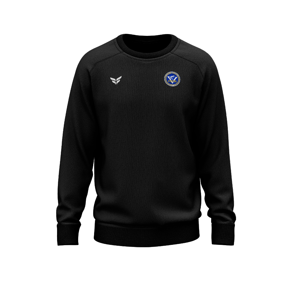 VICTOR COTTON-BLEND CREW (BLACK)