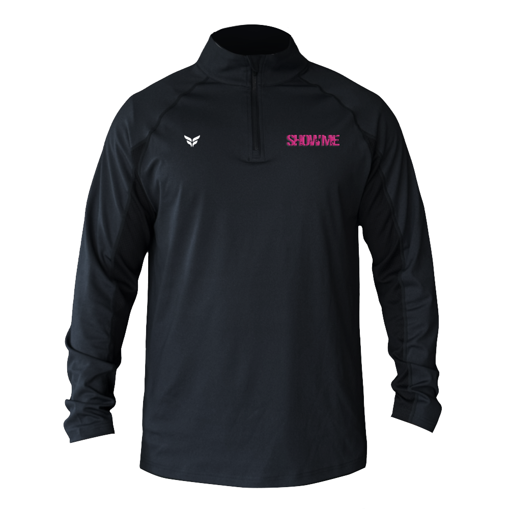 SHOWME FUTSAL STEALTH QUARTER-ZIP (BLACK)