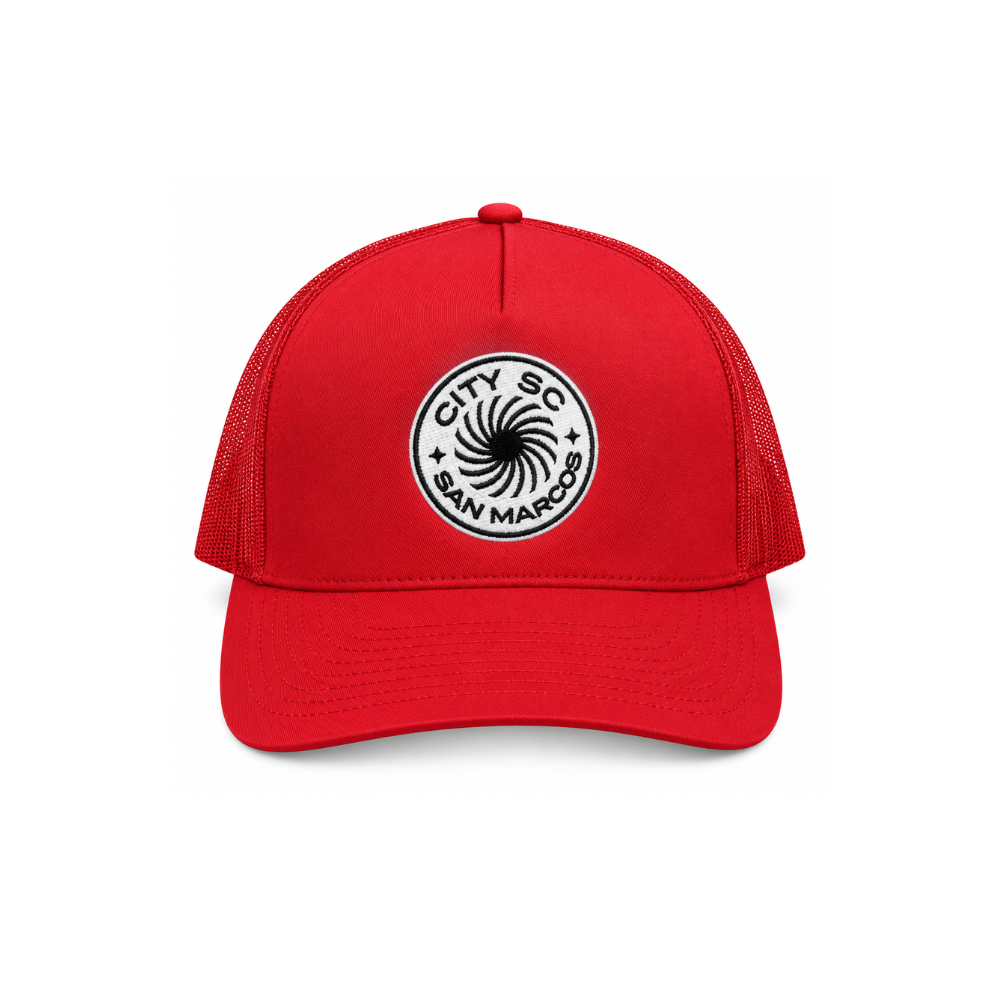 CITY SC SAN MARCOS RETRO TRUCKER HAT (RED)