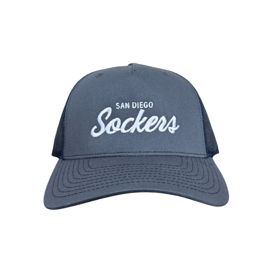 SD SOCKERS YOUTH MESH TRUCKER HAT (NAVY)