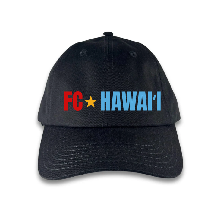 FC HAWAII WSS UNSTRUCTURED DAD HAT (BLACK)