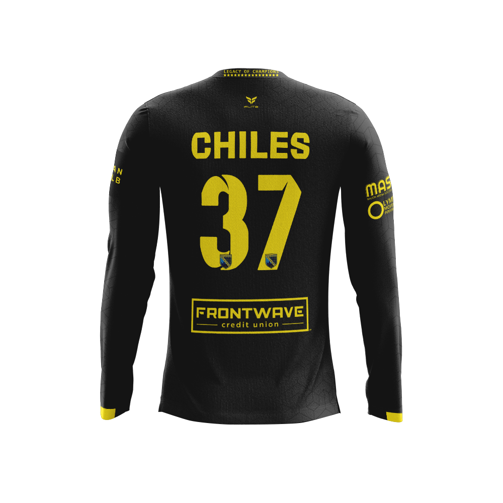 YOUTH SD SOCKERS ALTERNATE "CHILES" JERSEY LS (BLACK)