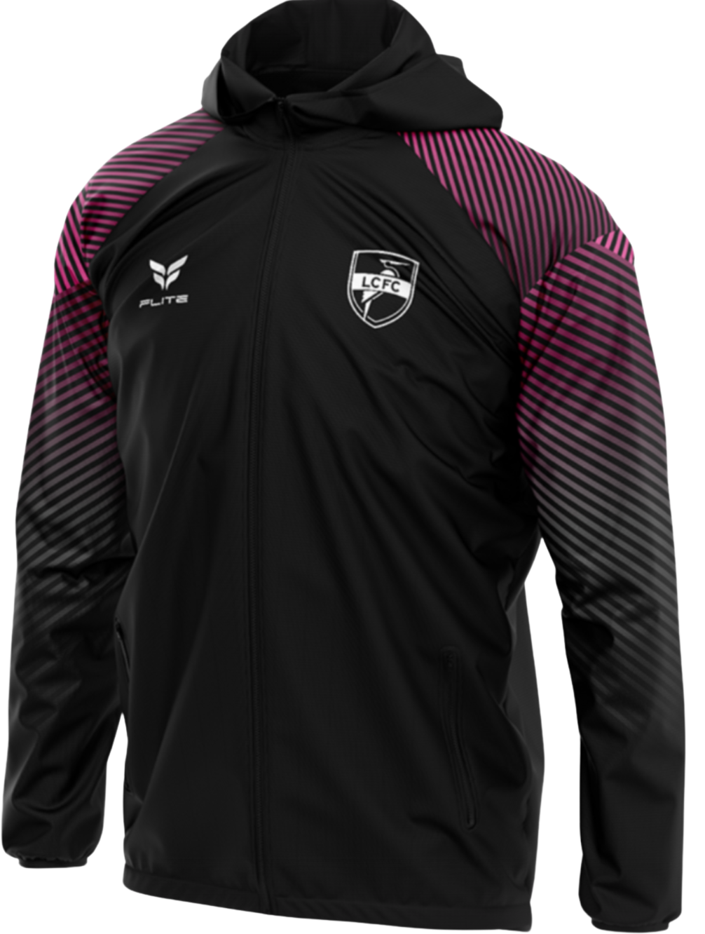 LCFC RAIN JACKET (BLACK PINK)