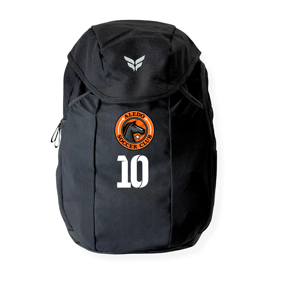 ALEDO TEAM BACKPACK WITH PLAYER NUMBER (BLACK)