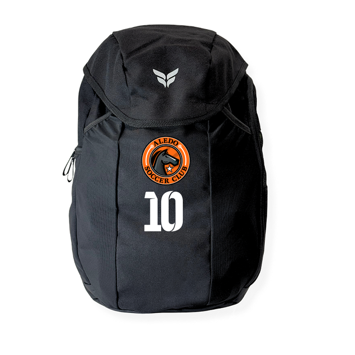 ALEDO TEAM BACKPACK WITH PLAYER NUMBER (BLACK)