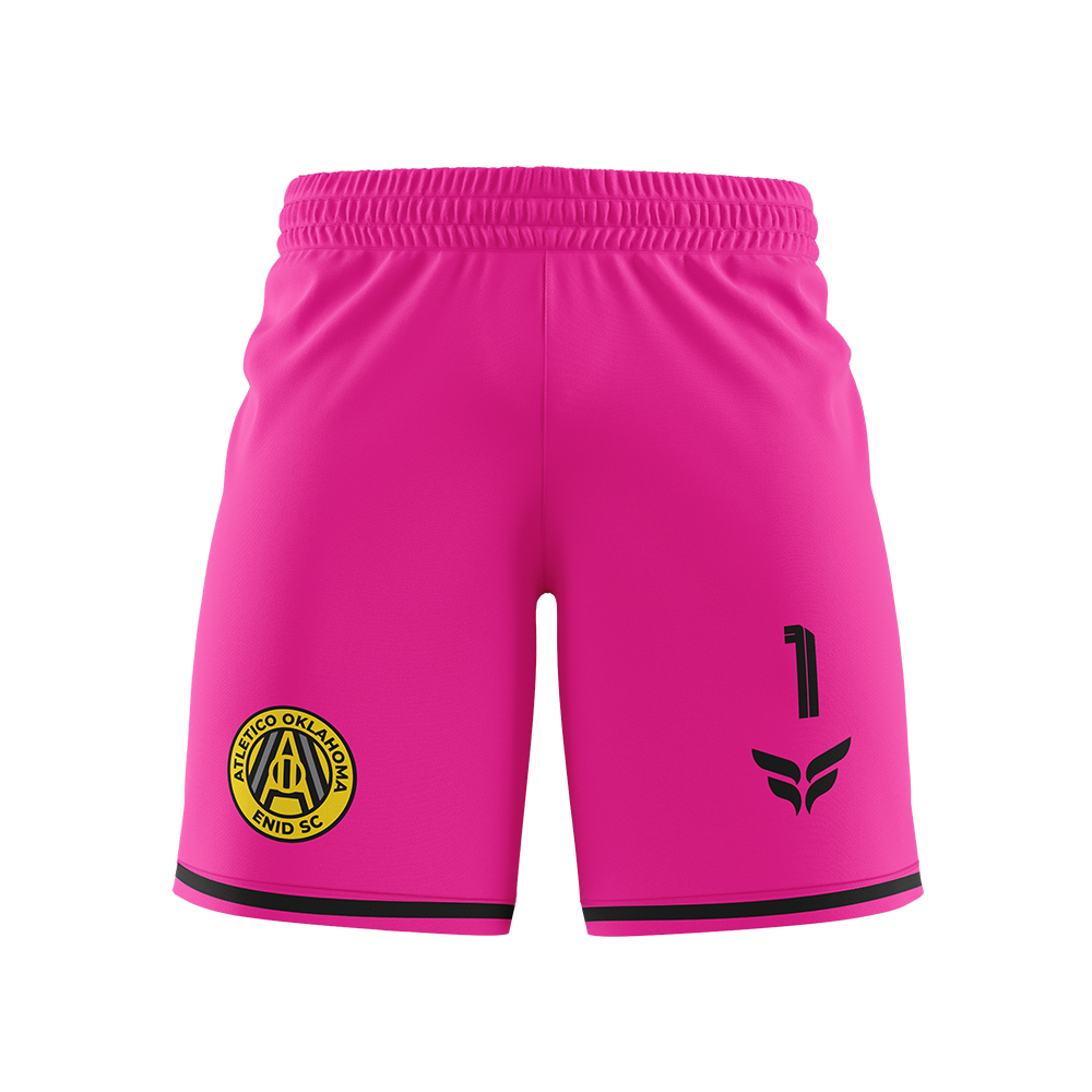 ATLETICO OKLAHOMA GOALKEEPER SHORTS (PINK)
