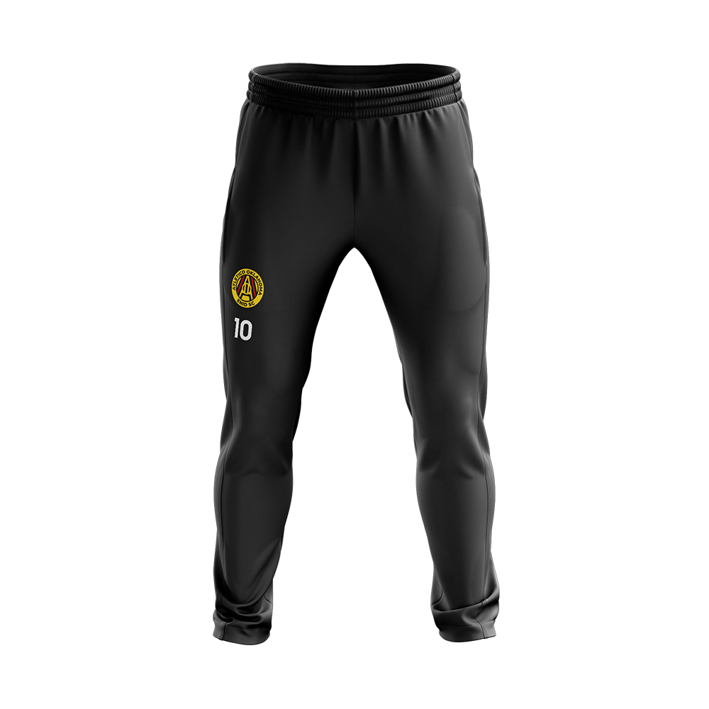 ATLETICO OKLAHOMA WARM-UP PANTS WITH PLAYER NUMBER (BLACK)