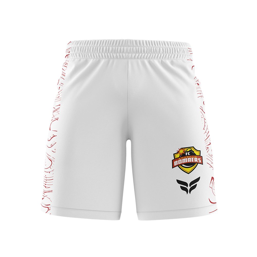AMARILLO BOMBERS 2026 TST MENS HOME SHORTS (WHITE)