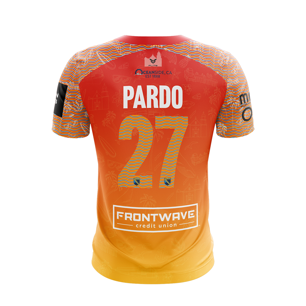 SD SOCKERS OCEANSIDE JERSEY SS CUSTOMIZABLE (ORANGE)
