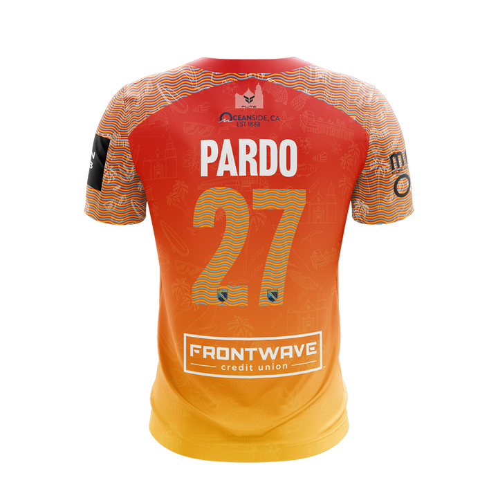 SD SOCKERS OCEANSIDE JERSEY SS CUSTOMIZABLE (ORANGE)