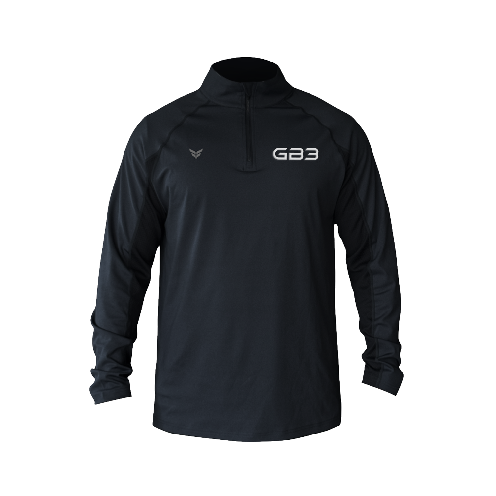 GB3 STEALTH QUARTER-ZIP (BLACK)