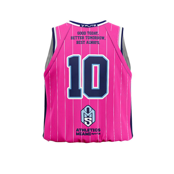 ALEXANDER WILDCATS BASKETBALL AWAY JERSEY SS (NEON PINK)
