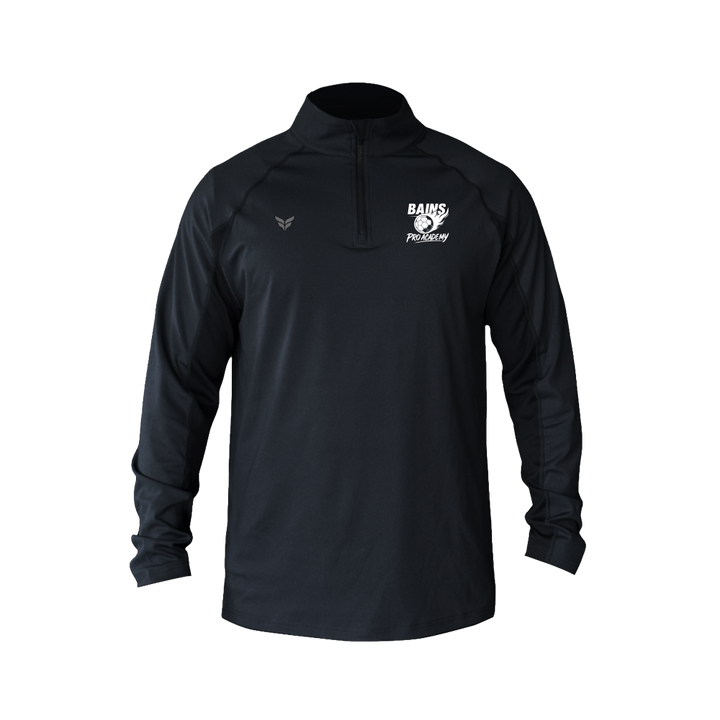 BAINS STEALTH QUARTER-ZIP (BLACK)