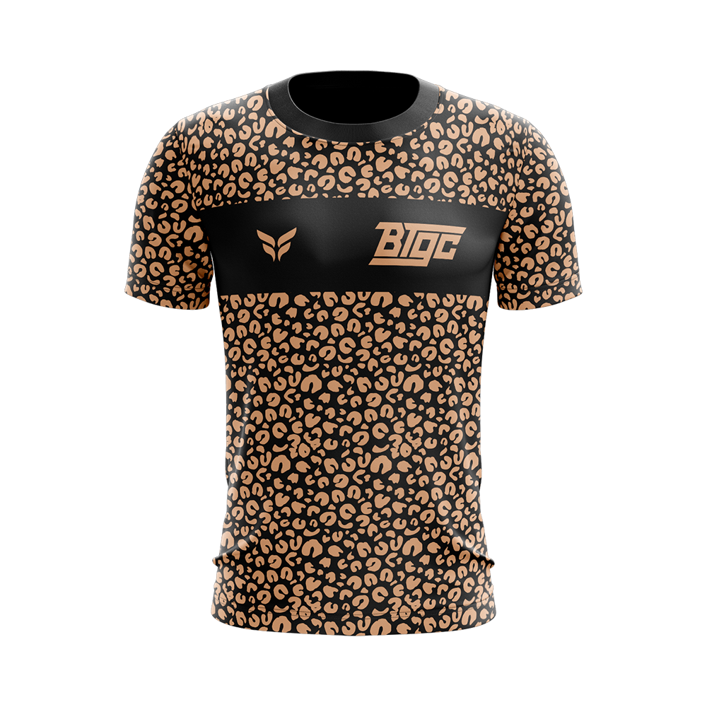BTGC LEOPARD JERSEY SS (BLACK)