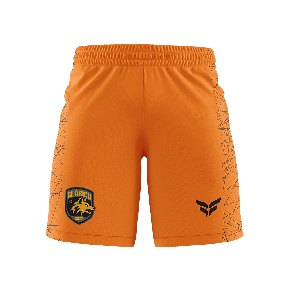 CLASICO FC GK SHORTS (ORANGE)
