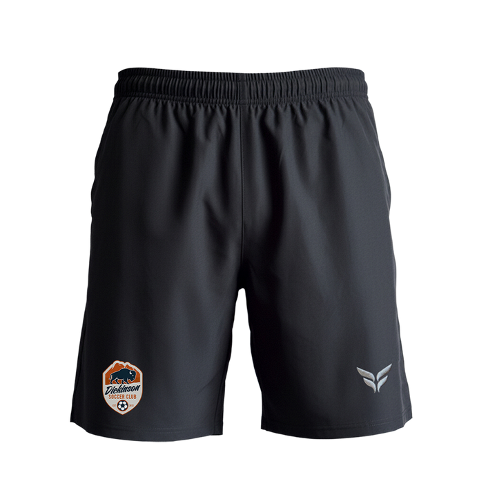 DICKINSON SOCCER CLUB STEALTH SHORTS WITH POCKETS (BLACK)