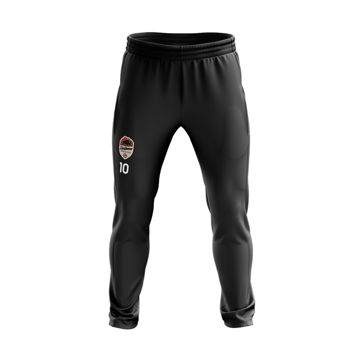 DICKINSON SOCCER CLUB WARM-UP PANTS WITH PLAYER NUMBER (BLACK)