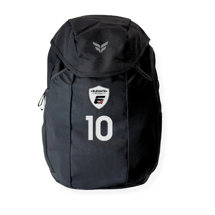 ELEVATE FUTSAL TEAM BACKPACK WITH PLAYER NUMBER (BLACK)