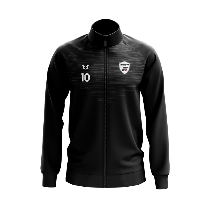 ELEVATE FUTSAL WARM-UP JACKET WITH PLAYER NUMBER (BLACK)