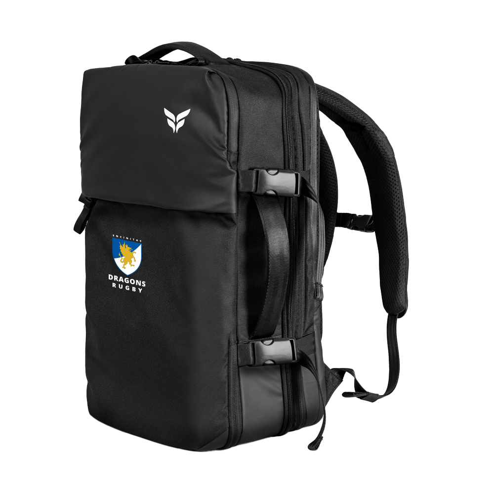ENCINITAS DRAGONS PRO TRAVEL BACKPACK (BLACK)