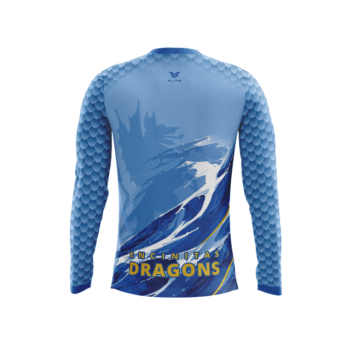 CAMISETA DE MANGA LARGA ENCINITAS DRAGONS (AZUL)