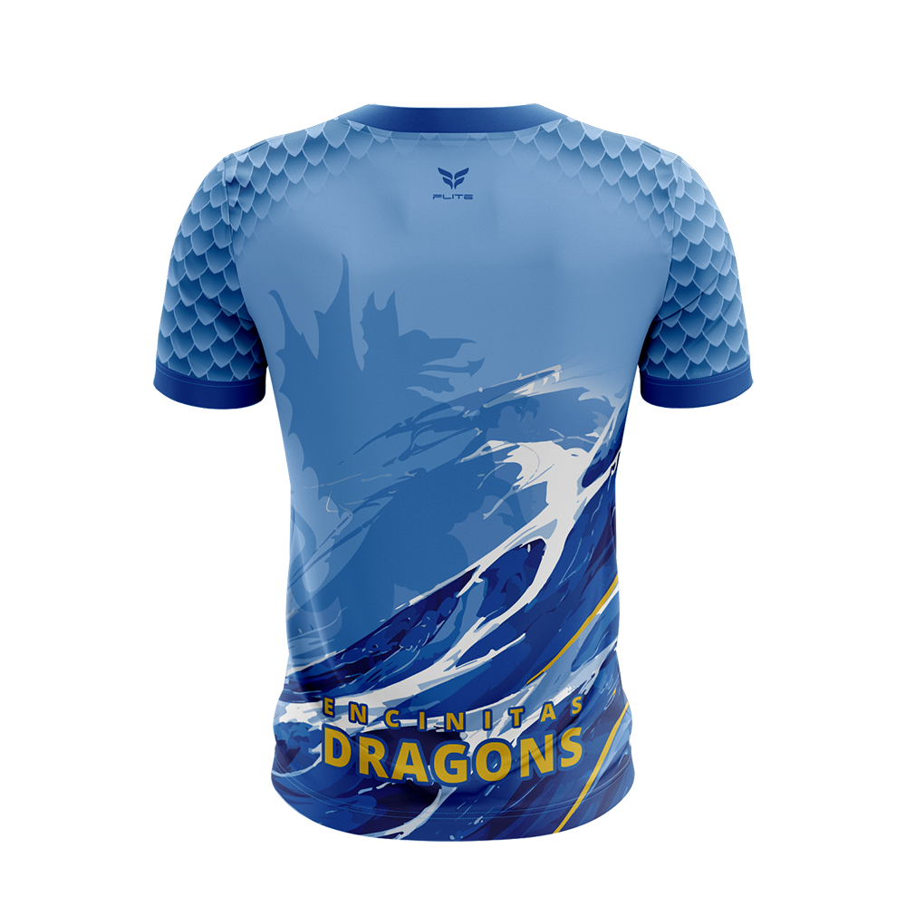 ENCINITAS DRAGONS PRACTICE JERSEY SS (LIGHT BLUE)