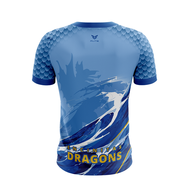 ENCINITAS DRAGONS PRACTICE JERSEY SS (LIGHT BLUE)
