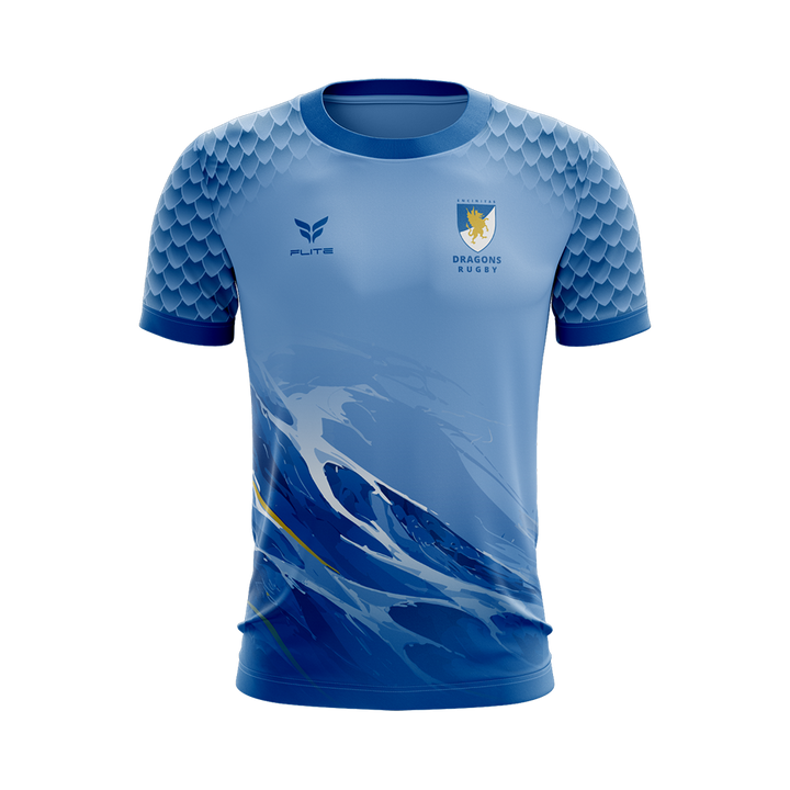 ENCINITAS DRAGONS PRACTICE JERSEY SS (LIGHT BLUE)