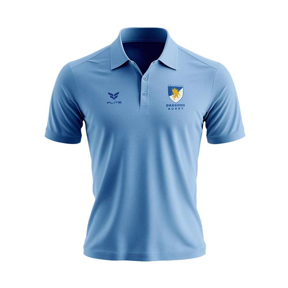 ENCINITAS DRAGONS POLO SHIRT (BLUE)
