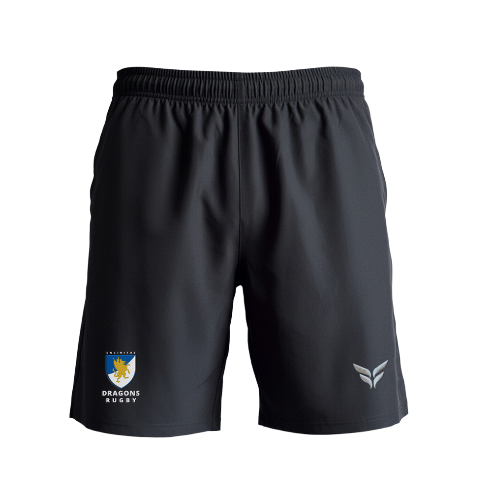 ENCINITAS DRAGONS STEALTH SHORTS WITH POCKETS (BLACK)