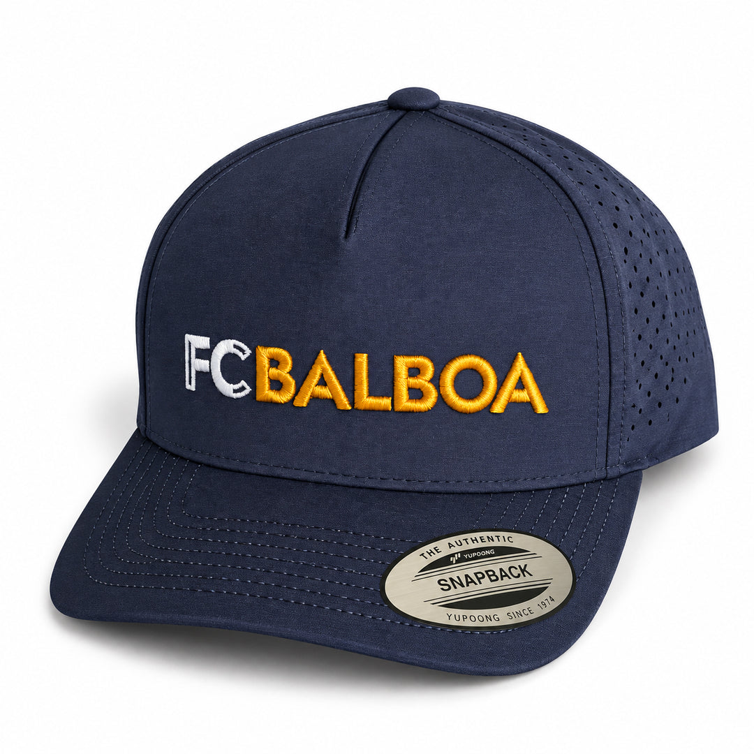 GORRA SNAPBACK DE ALA CURVA FC BALBOA (NEGRO)