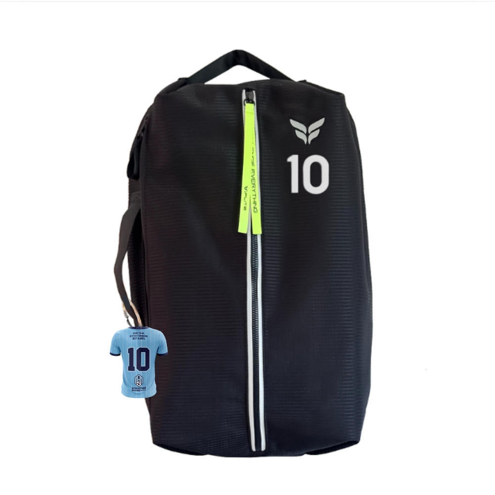 *BOLSA DE DÍA DE PARTIDO TS-PROGRAM CON NÚMERO DE JUGADOR (NEGRA)