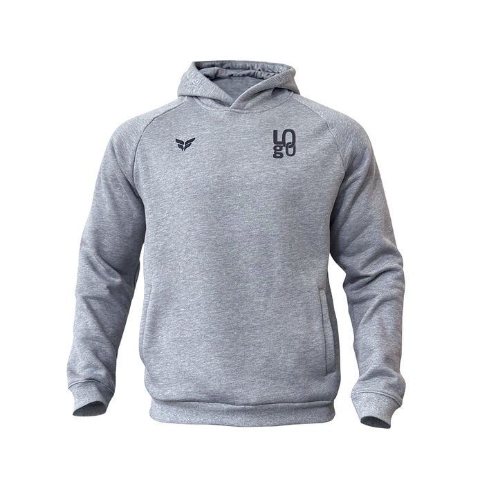 SUDADERA PREMIUM CON CAPUCHA DE MEZCLA DE ALGODÓN X FLITE (NEGRA) *