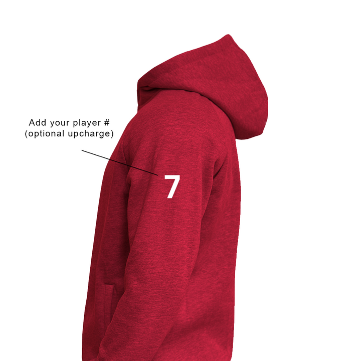 ST JOHNS HS COTTON-BLEND HOODIE (RED)