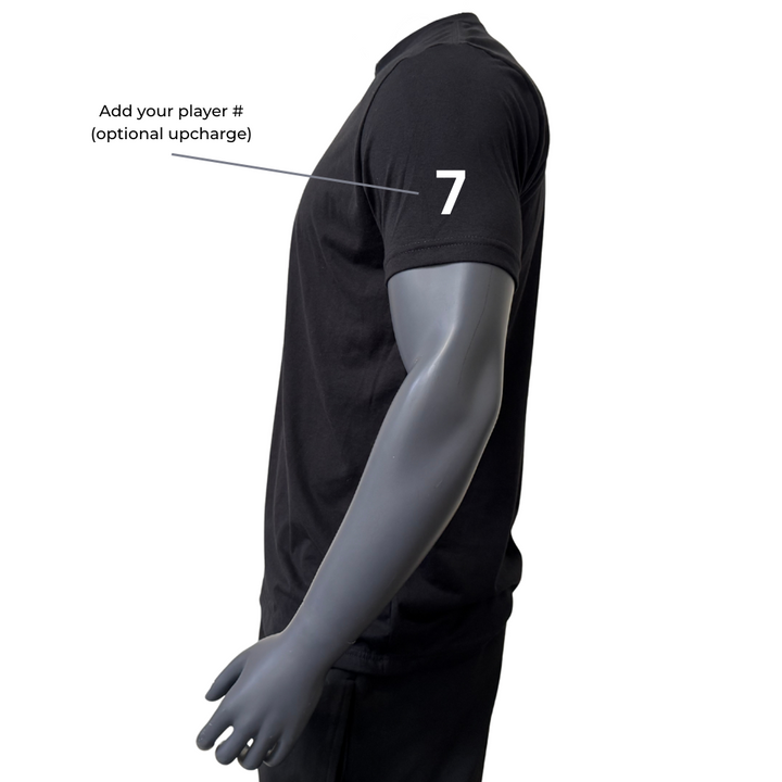 VALLEY CENTER COTTON BLEND T-SHIRT (BLACK)