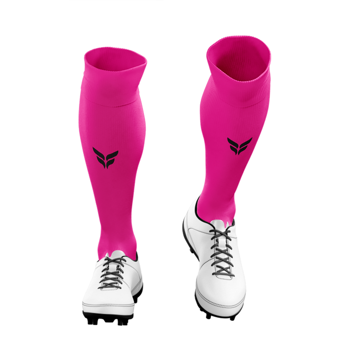 5280 FUTSAL TEAM SOCKS (PINK SOCKS BLACK WINGS)