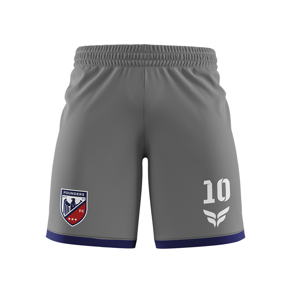 FOUNDERS FC PLAYER SHORTS (GREY)